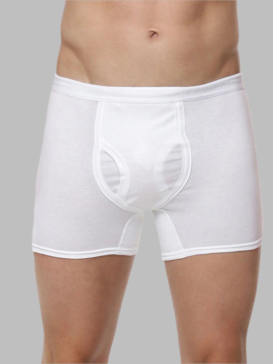 Men 100% Combed Cotton White Without Pocket Trunk Target (PACK Of 2)