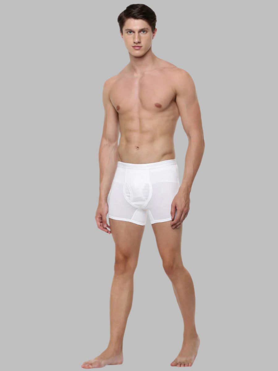 Men 100% Combed Cotton White Without Pocket Trunk Target (PACK Of 2) image 2