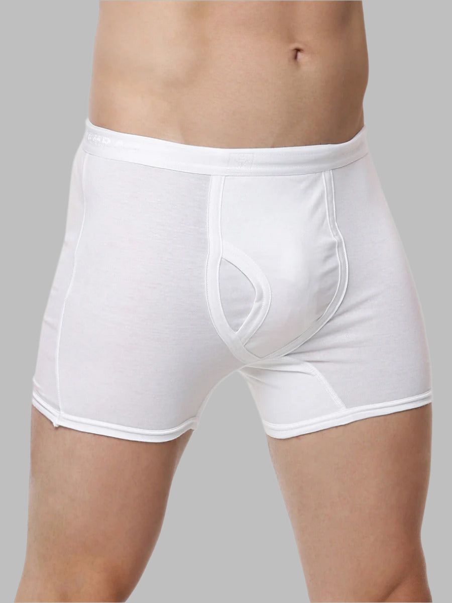 Men 100% Combed Cotton White Without Pocket Trunk Target (PACK Of 2) image 3
