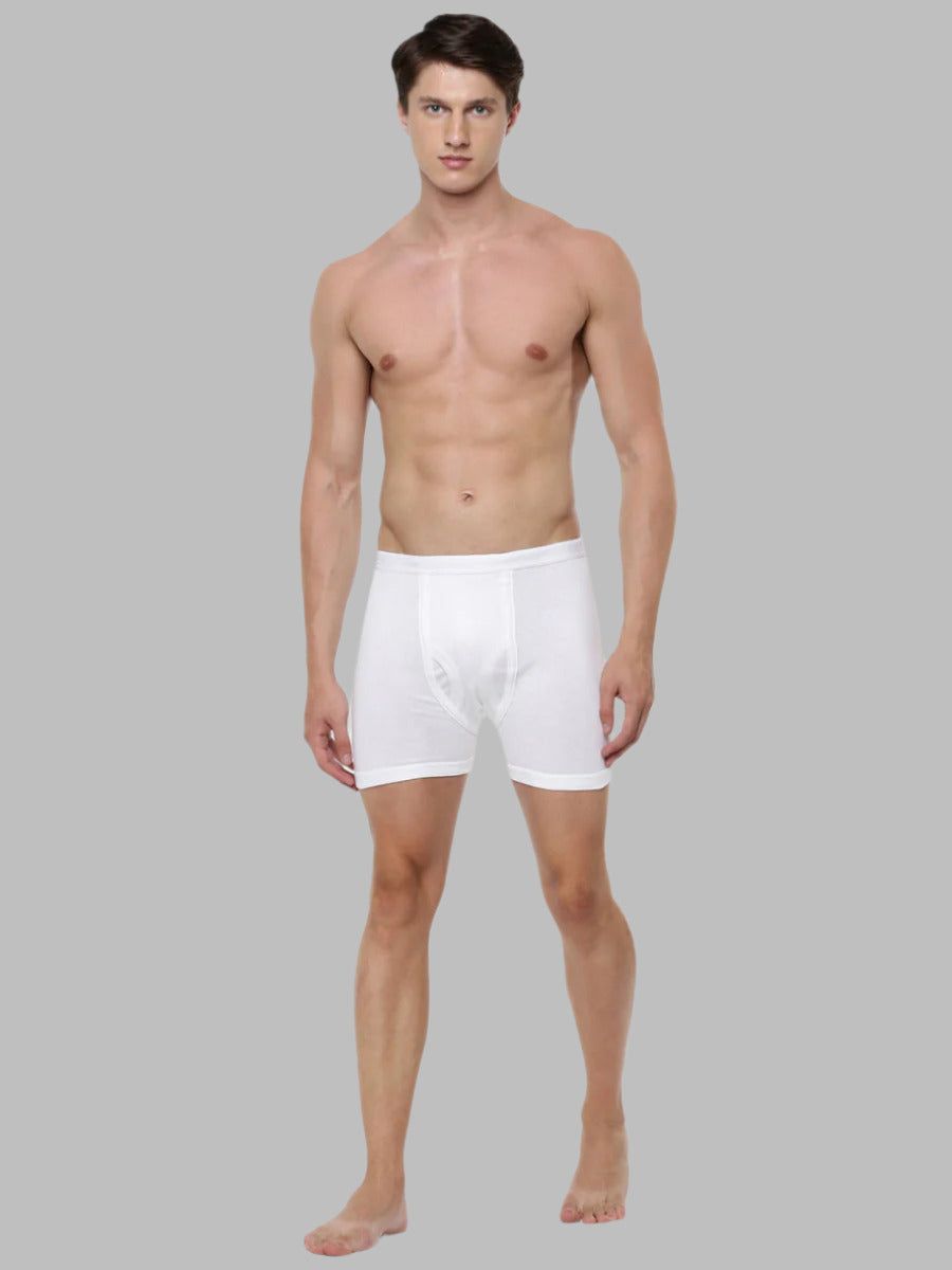 Men 100% Combed Cotton White Without Pocket Trunk Arrow (PACK Of 2) image 2