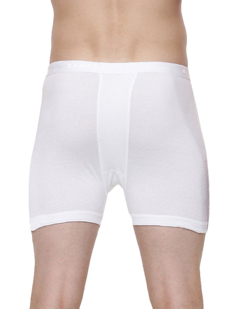 Men 100% Combed Cotton White Without Pocket Trunk Arrow (PACK Of 2) image 4