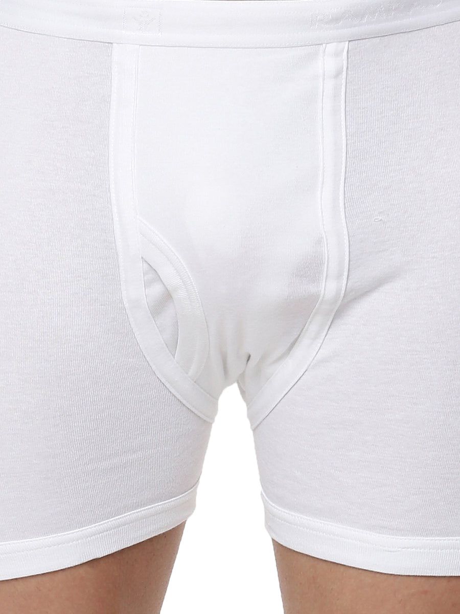 Men 100% Combed Cotton White Without Pocket Trunk Arrow (PACK Of 2) image 5