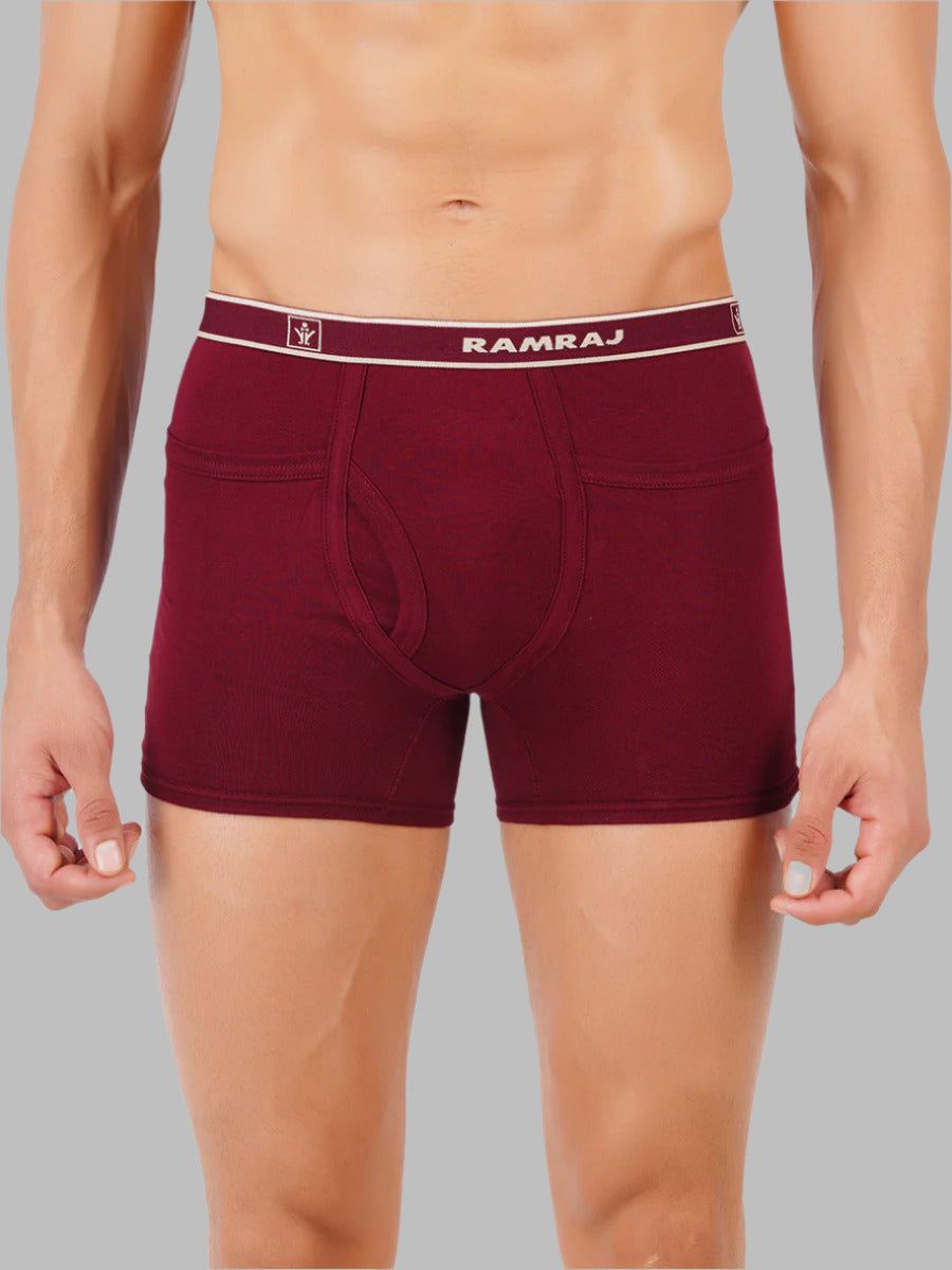 Men 100% Combed Cotton Assorted Colour Pocket Trunk Target (PACK Of 2) image 3