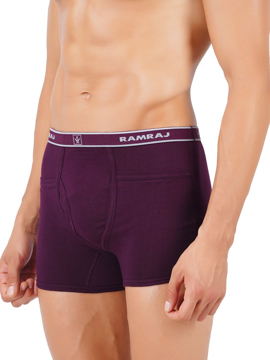 Men 100% Combed Cotton Assorted Colour Pocket Trunk Target (PACK Of 2) image 4