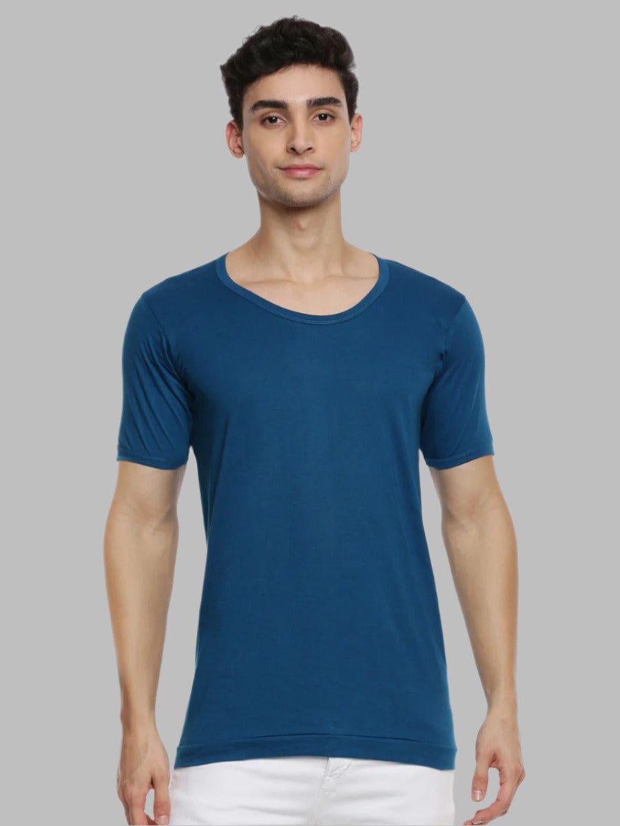 Men 100% Combed Cotton Assorted Colour Sleeves Vest Rns Sukra (PACK Of 2)