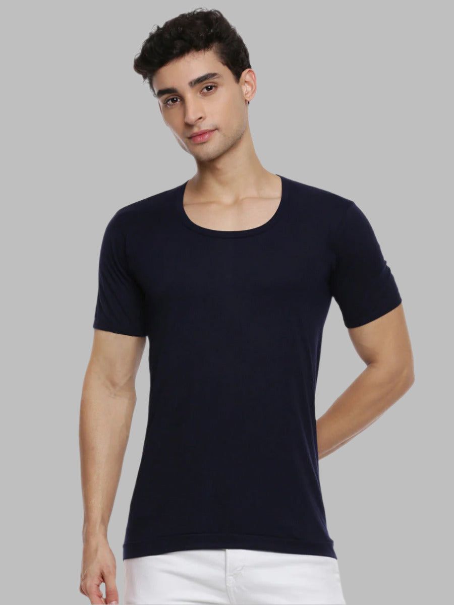Men 100% Combed Cotton Assorted Colour Sleeves Vest Rns Sukra (PACK Of 2) image 2