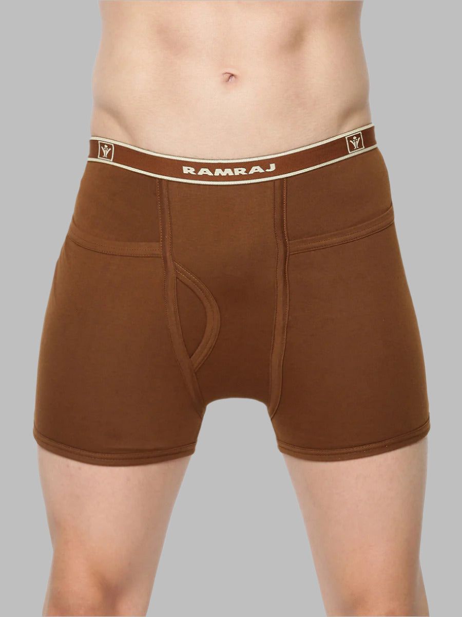 Men 100% Combed Cotton Assorted Colour Pocket Trunk Softex (PACK Of 2)