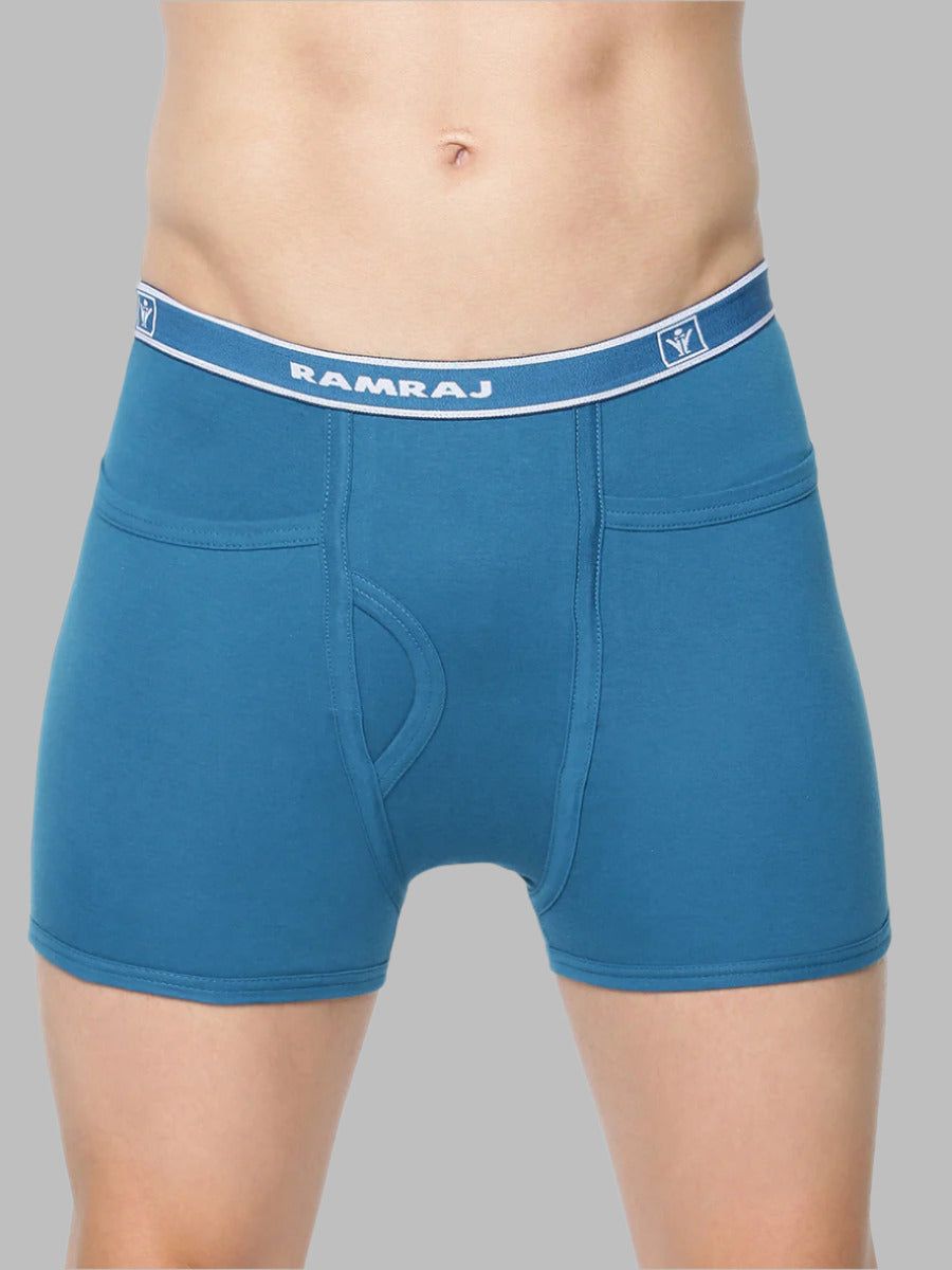 Men 100% Combed Cotton Assorted Colour Pocket Trunk Softex (PACK Of 2) image 2