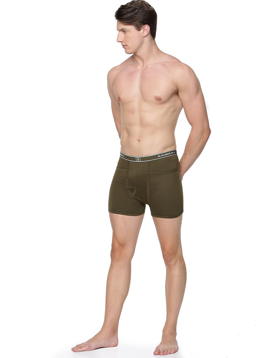 Men 100% Combed Cotton Assorted Colour Pocket Trunk Softex (PACK Of 2) image 5