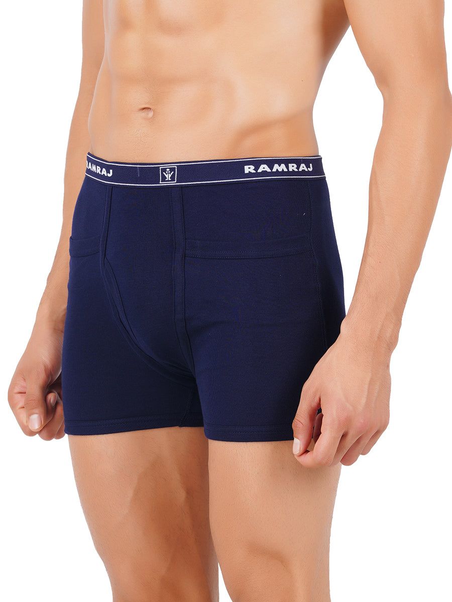 Men 100% Combed Cotton Assorted Colour Pocket Trunk Imax Rib (PACK Of 2) image 3