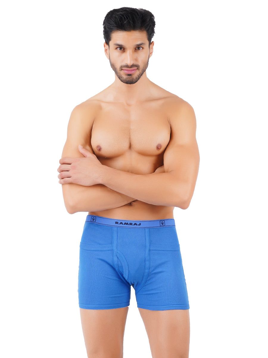 Men 100% Combed Cotton Assorted Colour Pocket Trunk Imax Rib (PACK Of 2) image 5