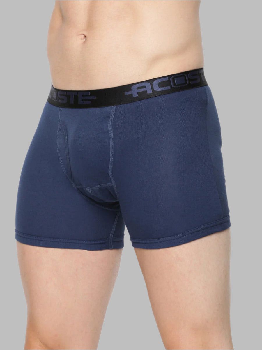Men 100% Combed Cotton Assorted Colour Oe Without Pocket Trunk Acoste 1013 (PACK Of 2) image 2