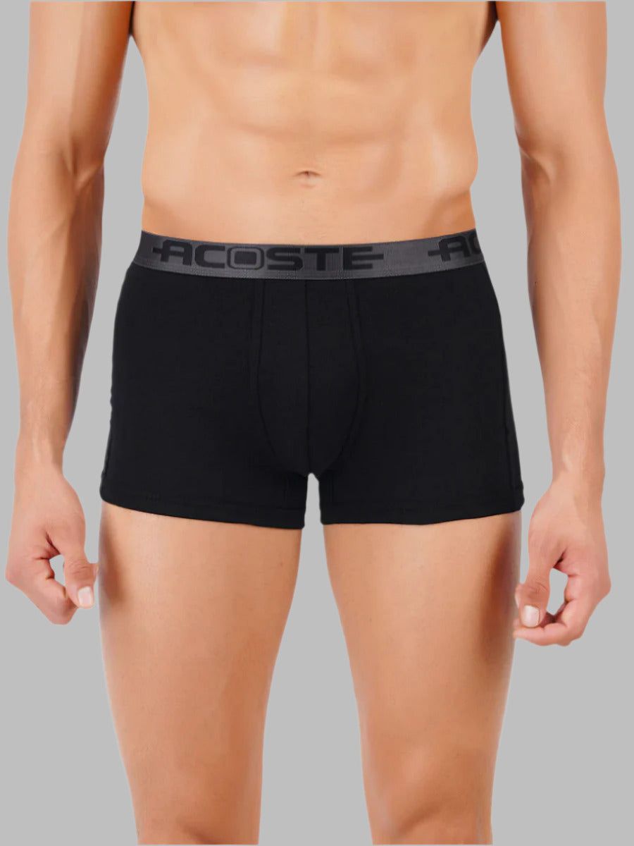Men 100% Combed Cotton Assorted Colour Oe Without Pocket Trunk Acoste 1014 (PACK Of 2) image 2