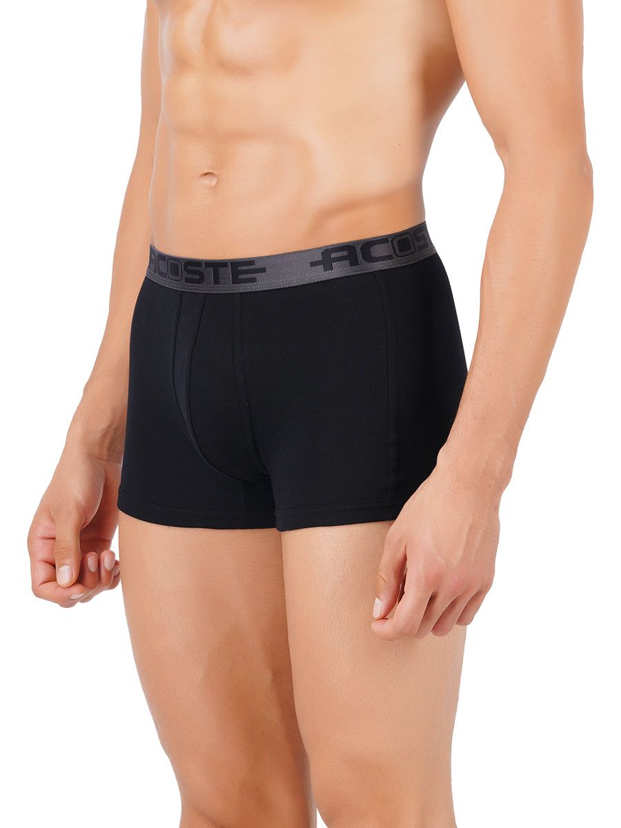 Men 100% Combed Cotton Assorted Colour Oe Without Pocket Trunk Acoste 1014 (PACK Of 2) image 4