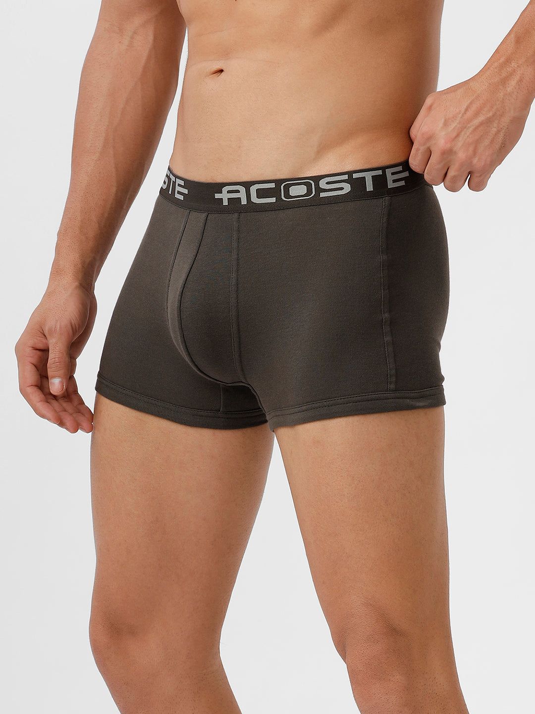 Men 100% Combed Cotton Assorted Colour Oe Without Pocket Trunk Acoste 1014 (PACK Of 2) image 5