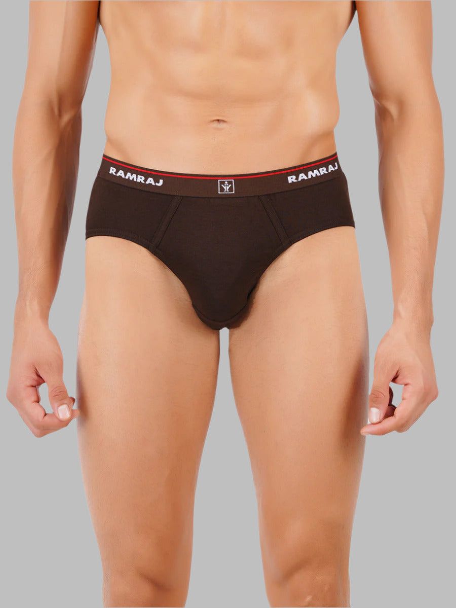 Men 100% Combed Cotton Assorted Colour Outer Elastic Brief Suriya (PACK Of 2) image 2