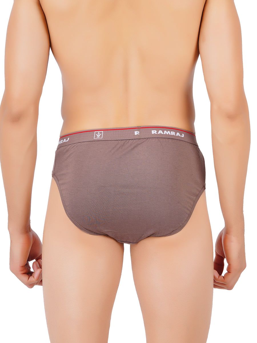 Men 100% Combed Cotton Assorted Colour Outer Elastic Brief Suriya (PACK Of 2) image 3