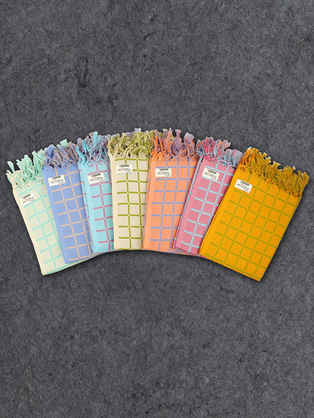 100% Cotton Bath Towel With Assorted Colour Twin Plus 896J