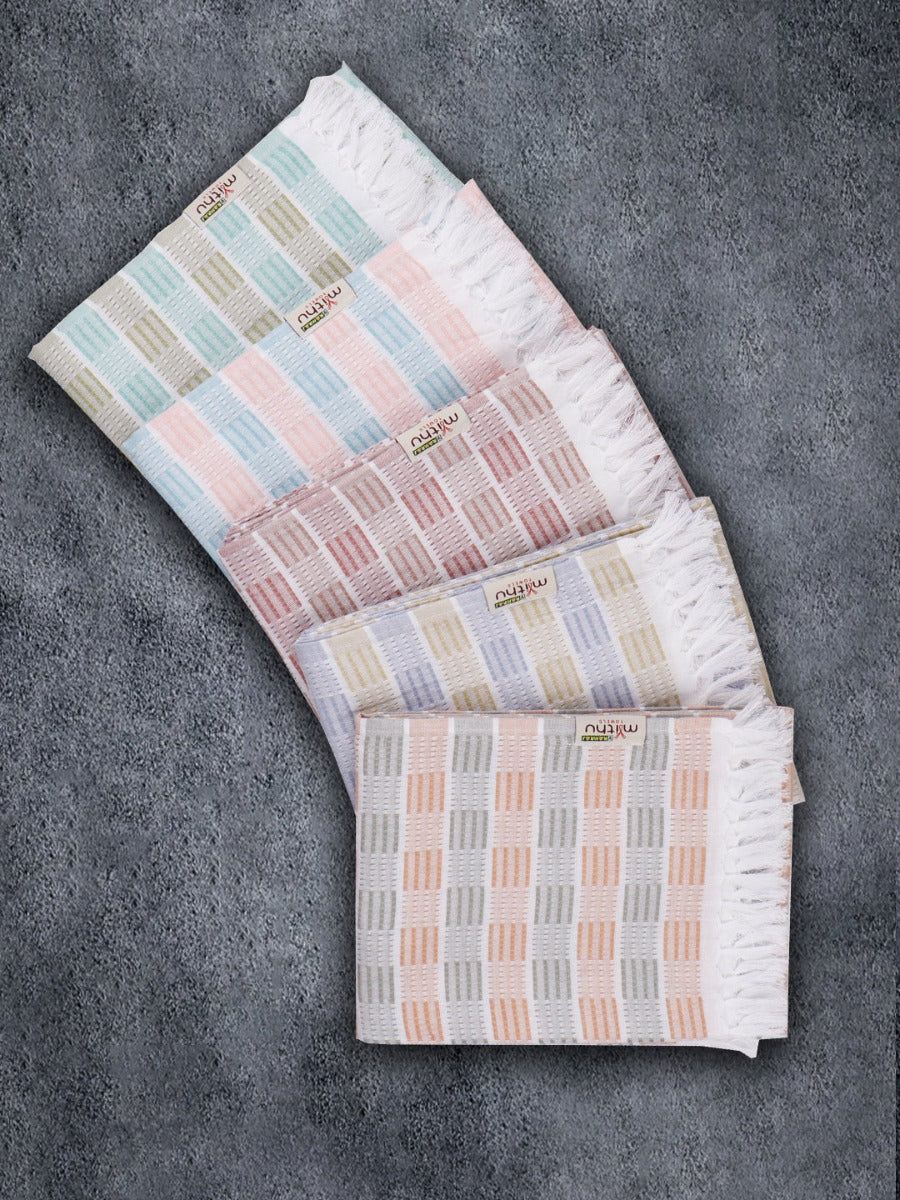 100% Cotton Checked Bath Towel Signature Pack Of 2 1108