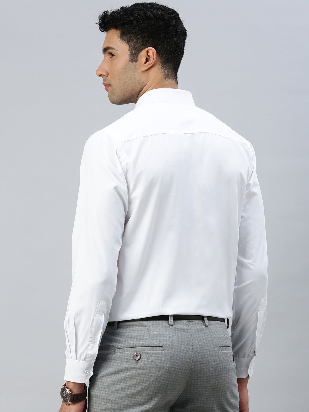 Men Cotton Rich Full Sleeves White Shirt Wewin New image 4