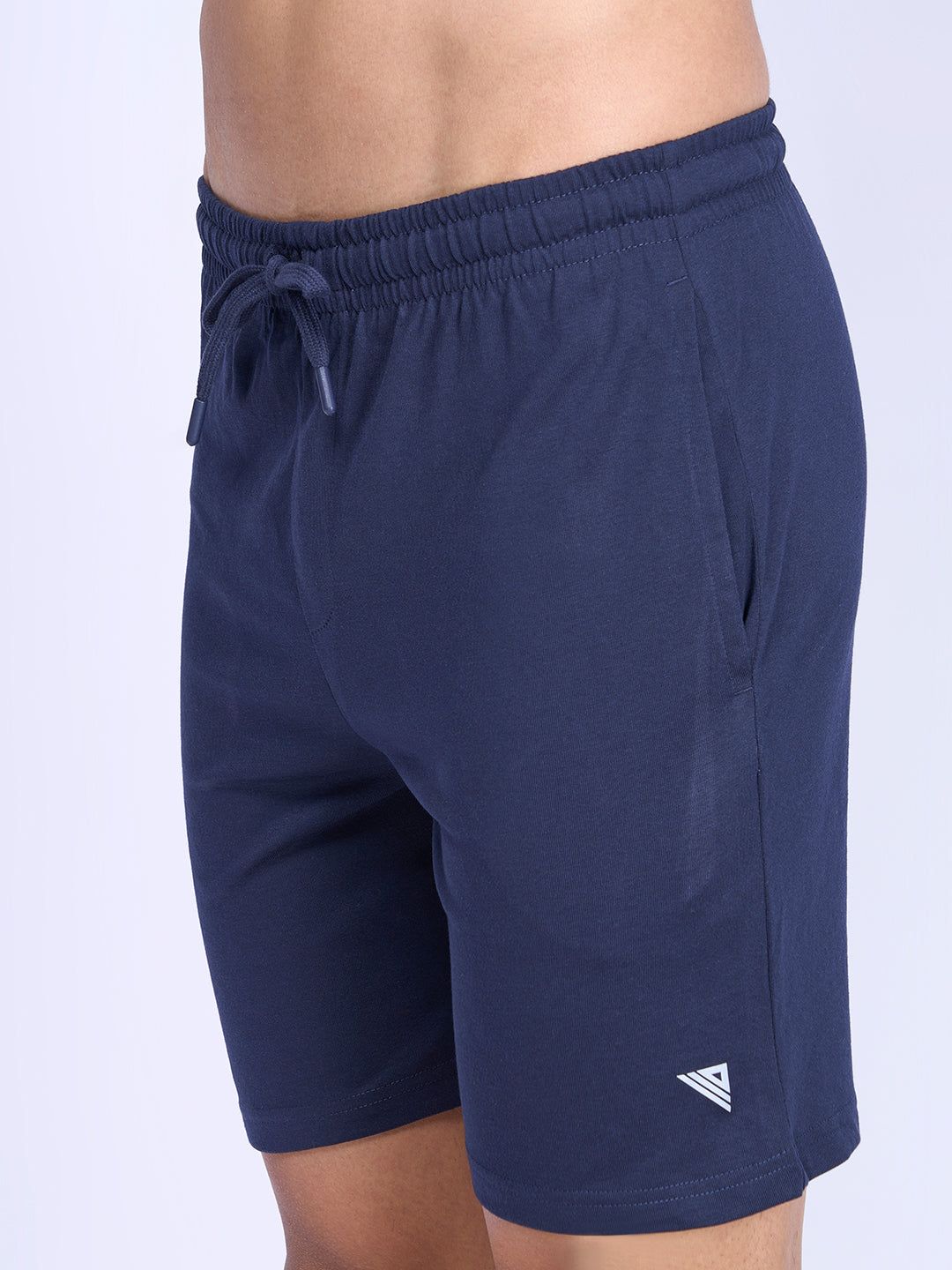 Men Combed Cotton Rich Expert Shorts Navy Es2 image 2
