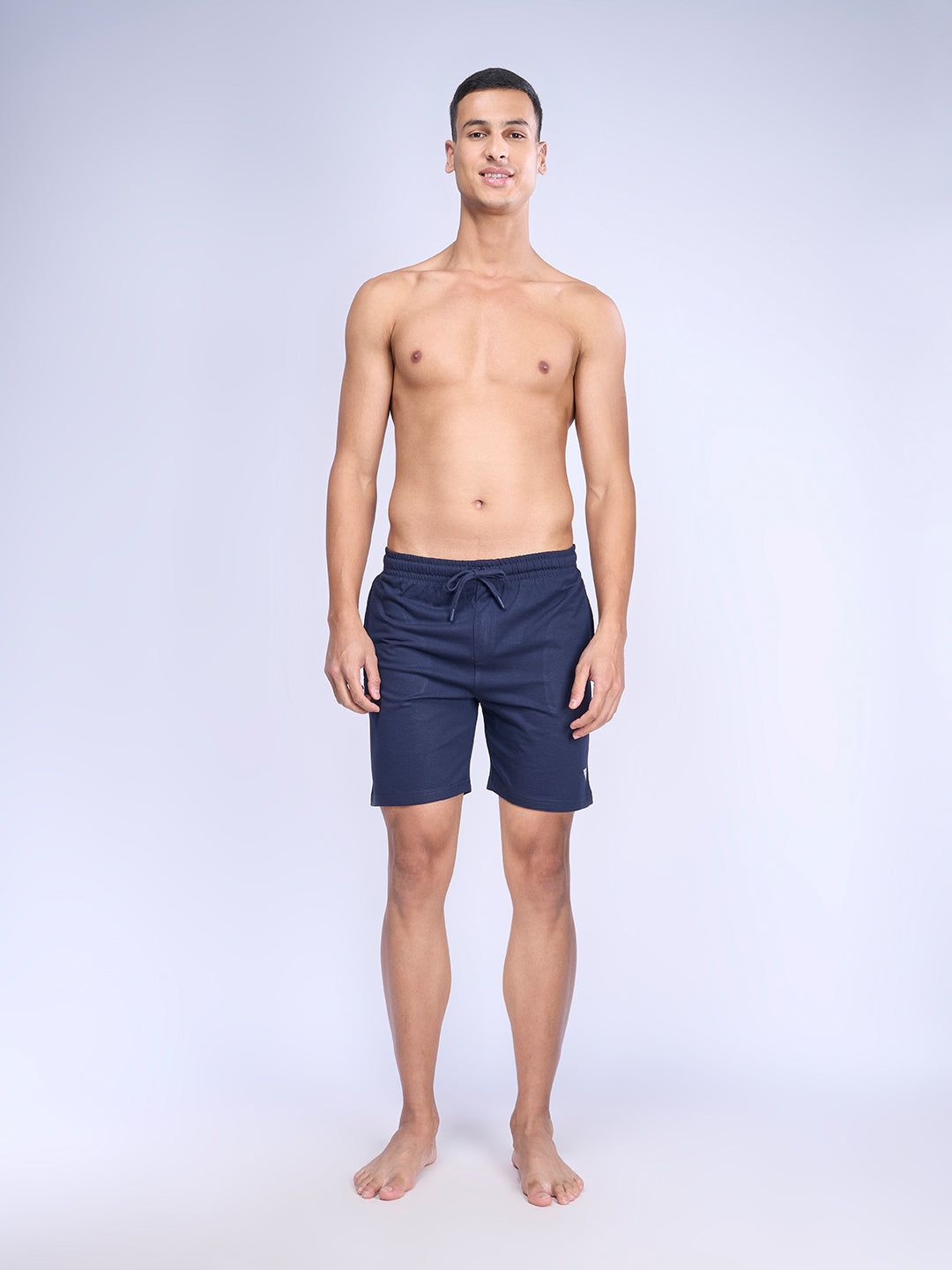 Men Combed Cotton Rich Expert Shorts Navy Es2 image 5