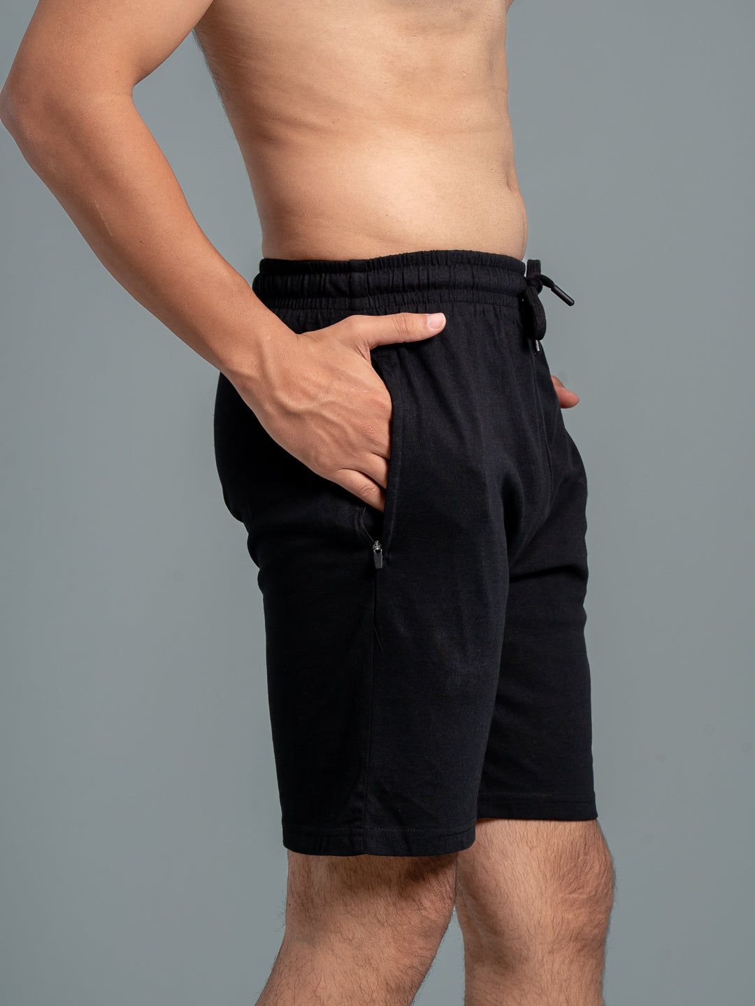 Men Combed Cotton Rich Expert Shorts Black Es1 image 3