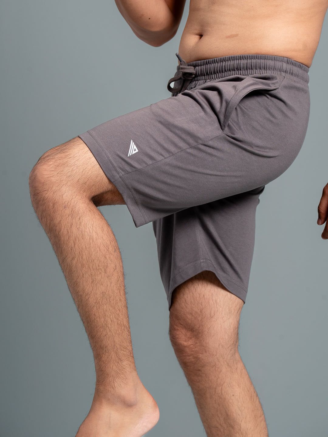 Men Combed Cotton Rich Expert Shorts Grey Es5 image 4