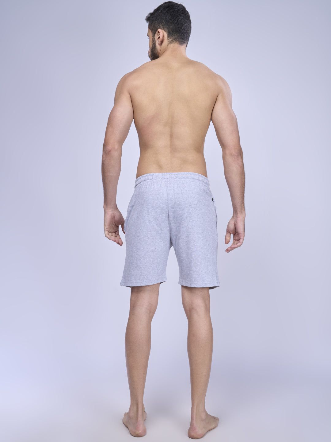 Men Combed Cotton Rich Expert Shorts Grey Es3 image 4