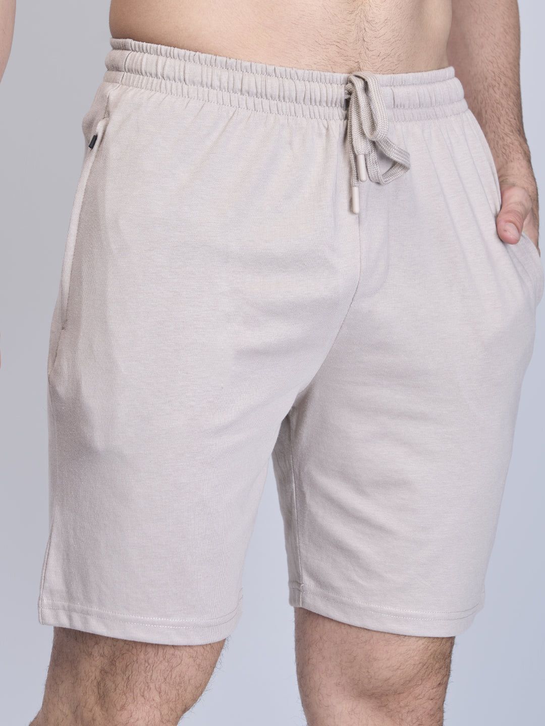 Men Combed Cotton Rich Expert Shorts Beige Es6 image 2