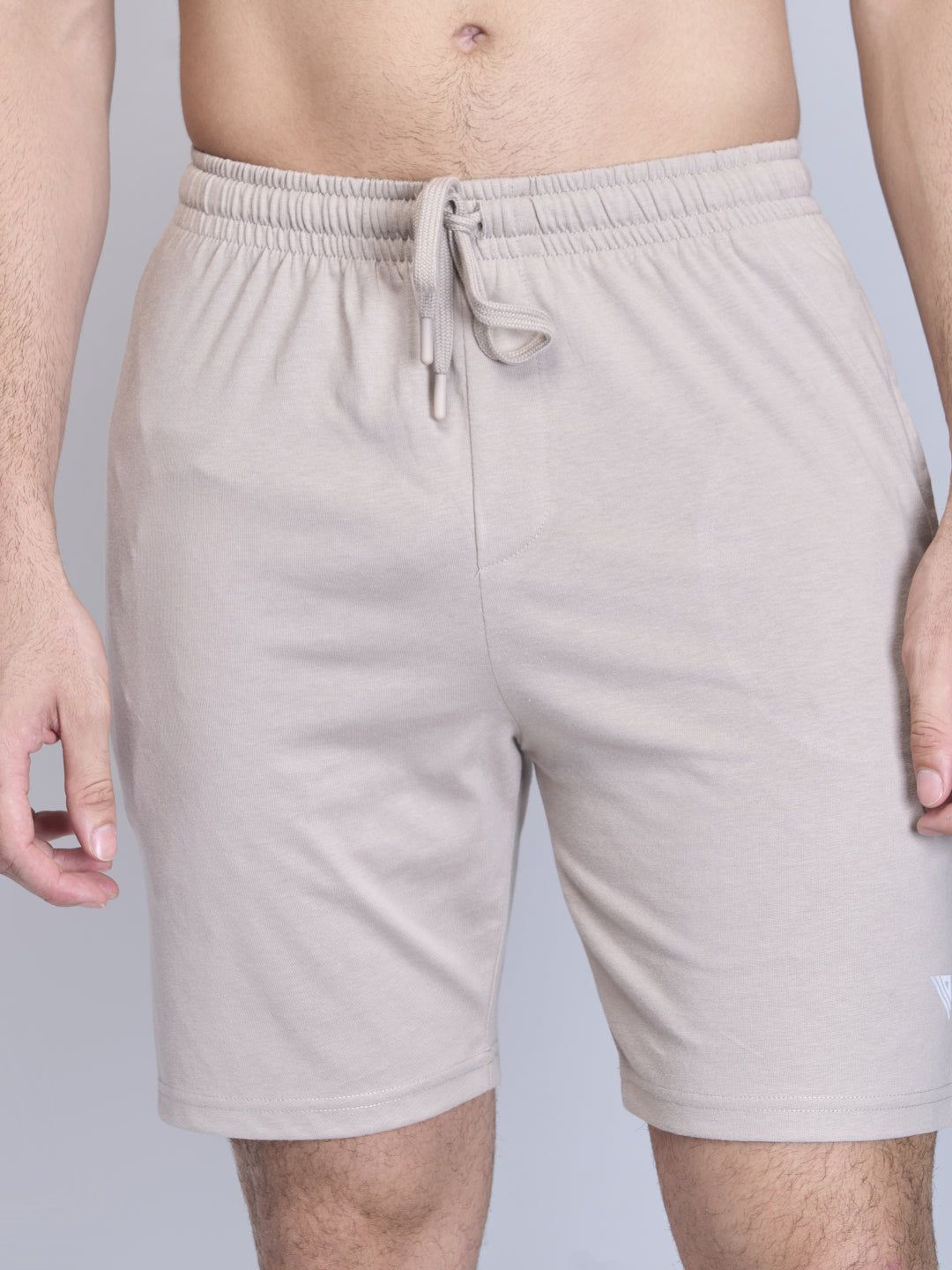 Men Combed Cotton Rich Expert Shorts Beige Es6 image 4