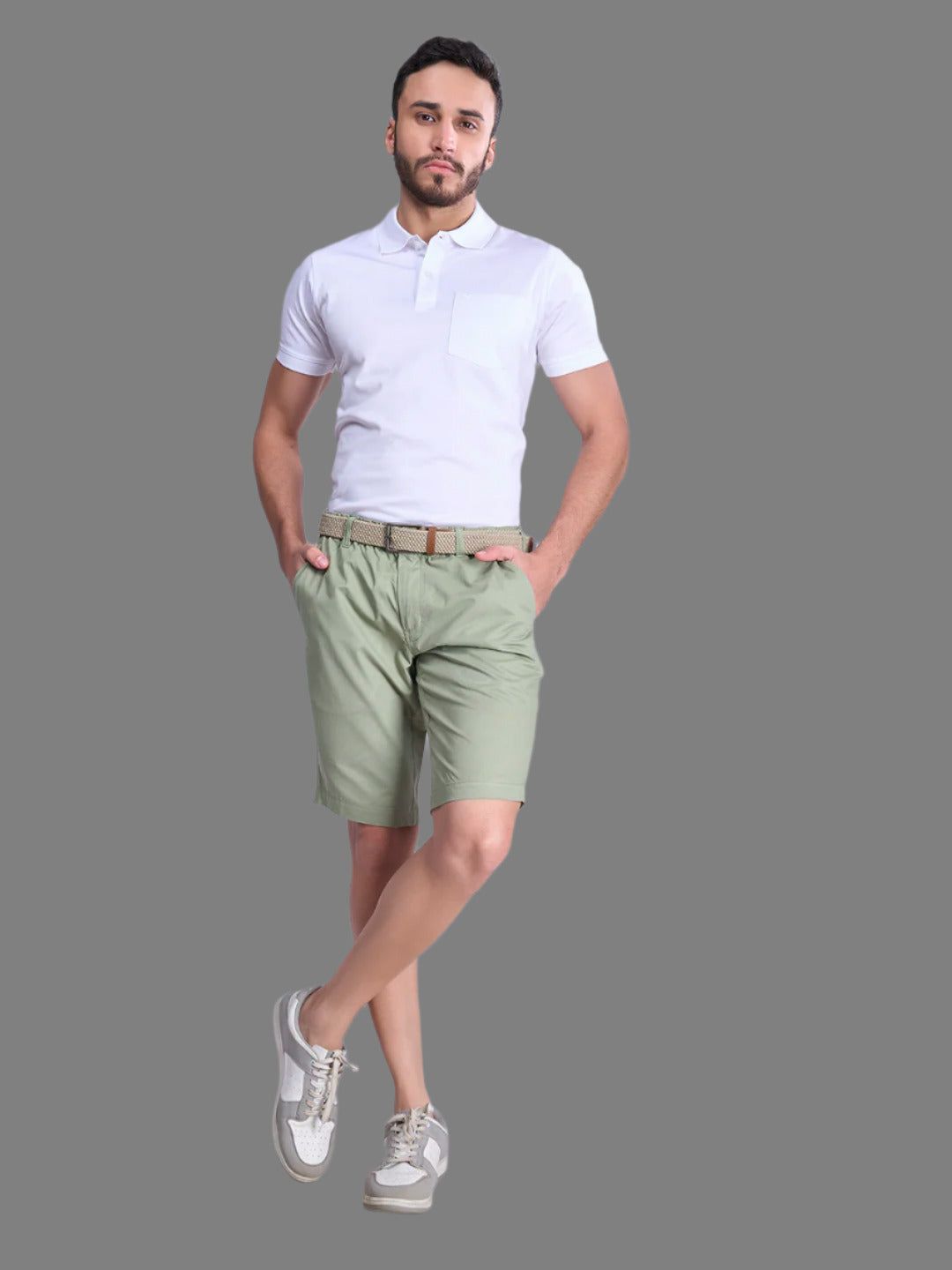 Men 100% Combed Cotton Golf Boxer Shorts Green Gs4 image 3