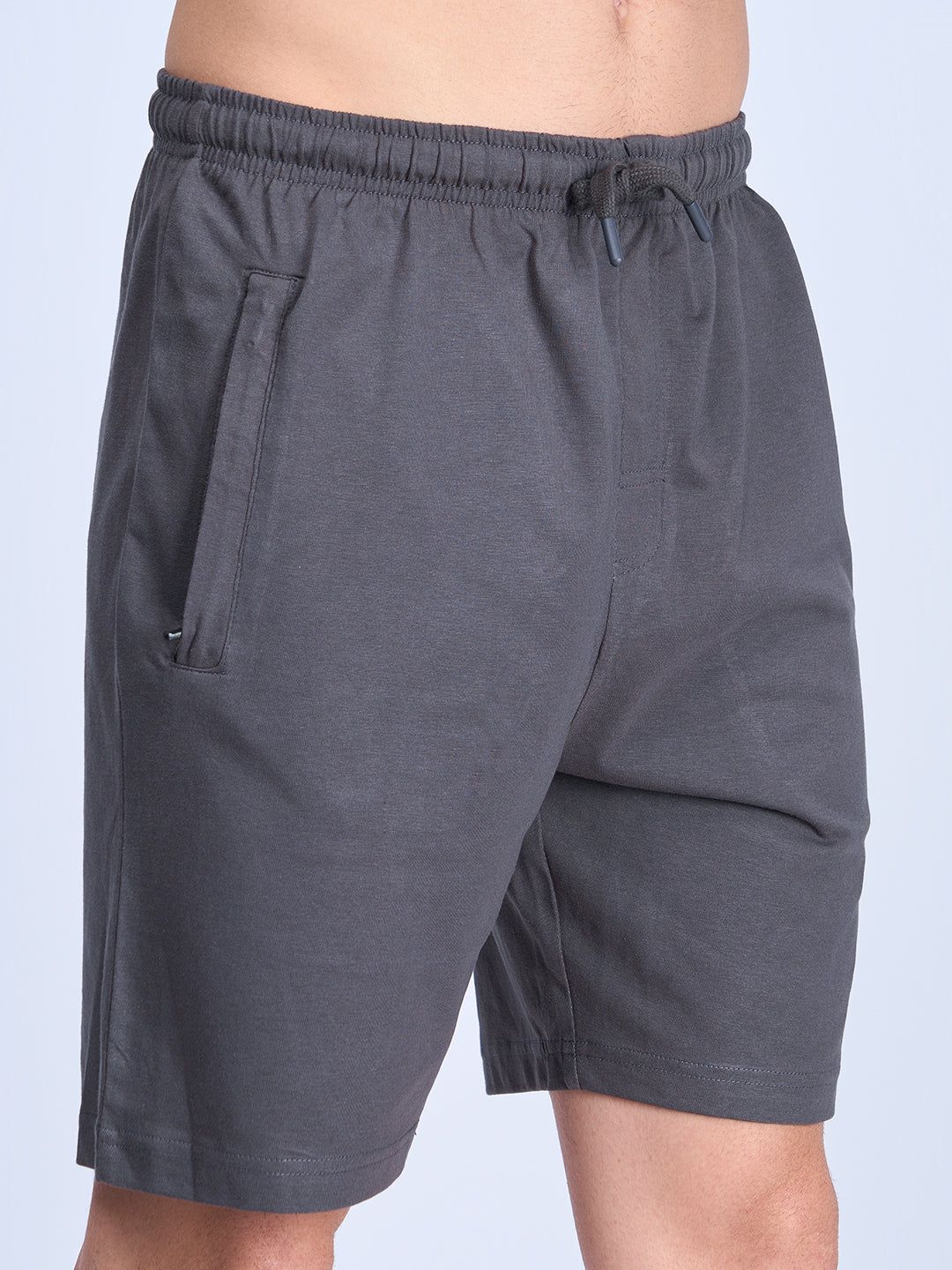 Men Combed Cotton Rich Agile Shorts Dark Grey Ags2 image 2
