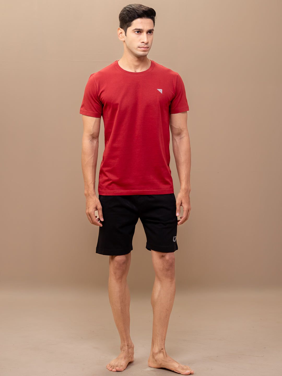 Men Combed Cotton Rich Agile Shorts Black Ags3 image 3