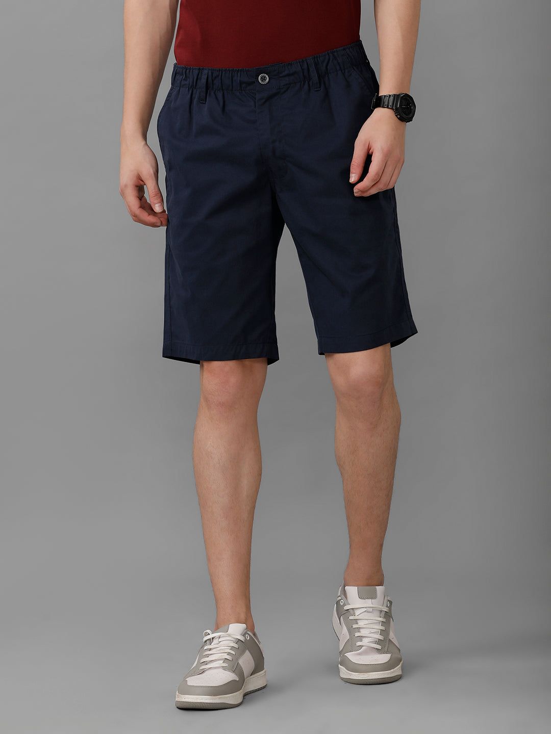 Men 100% Combed Cotton Golf Boxer Shorts Navy Gs1