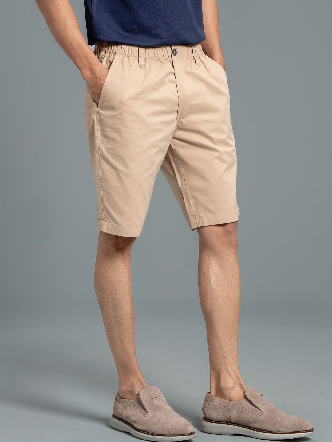 Men 100% Combed Cotton Golf Boxer Shorts Beige Gs3 image 3