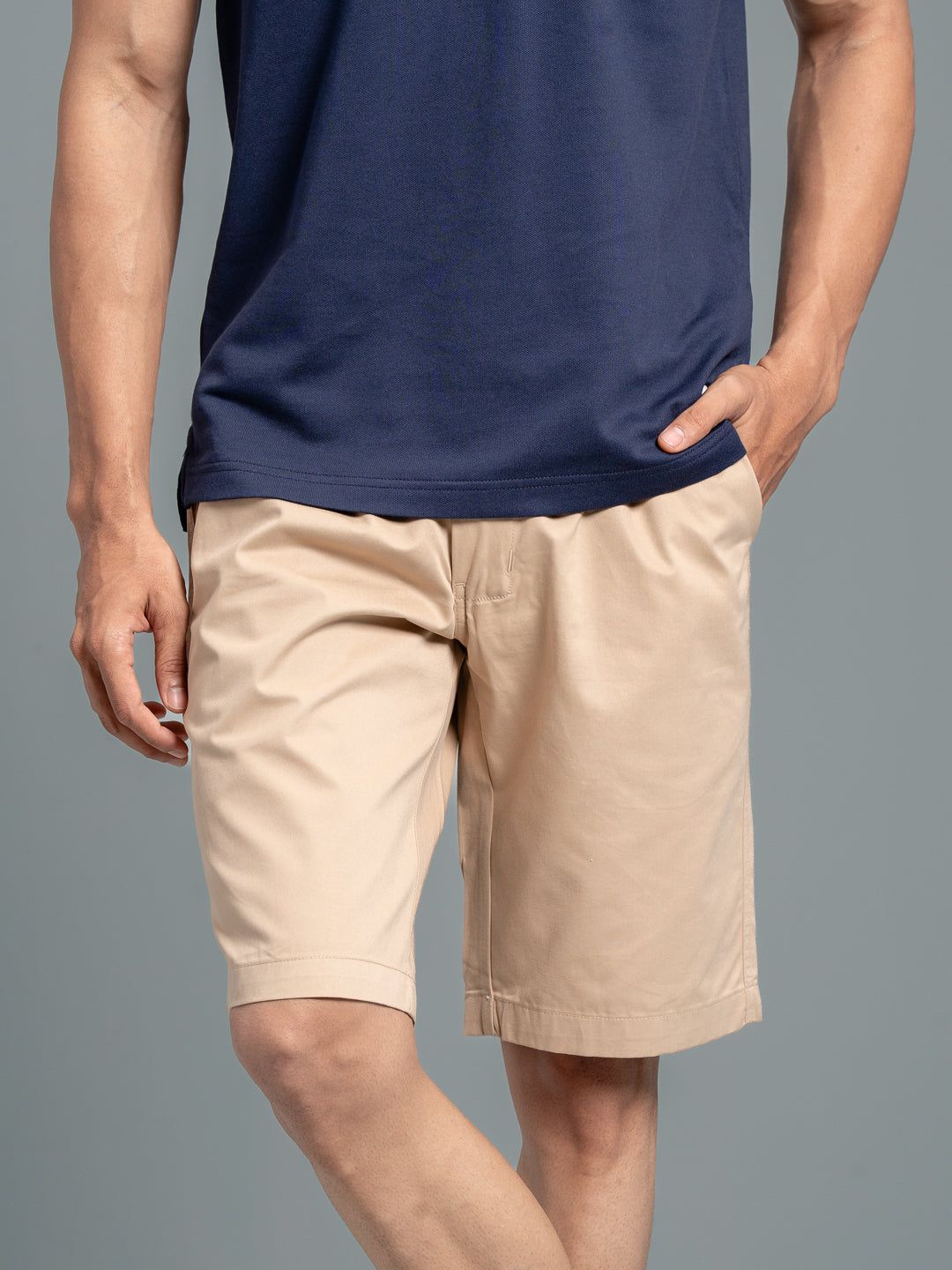 Men 100% Combed Cotton Golf Boxer Shorts Beige Gs3 image 4