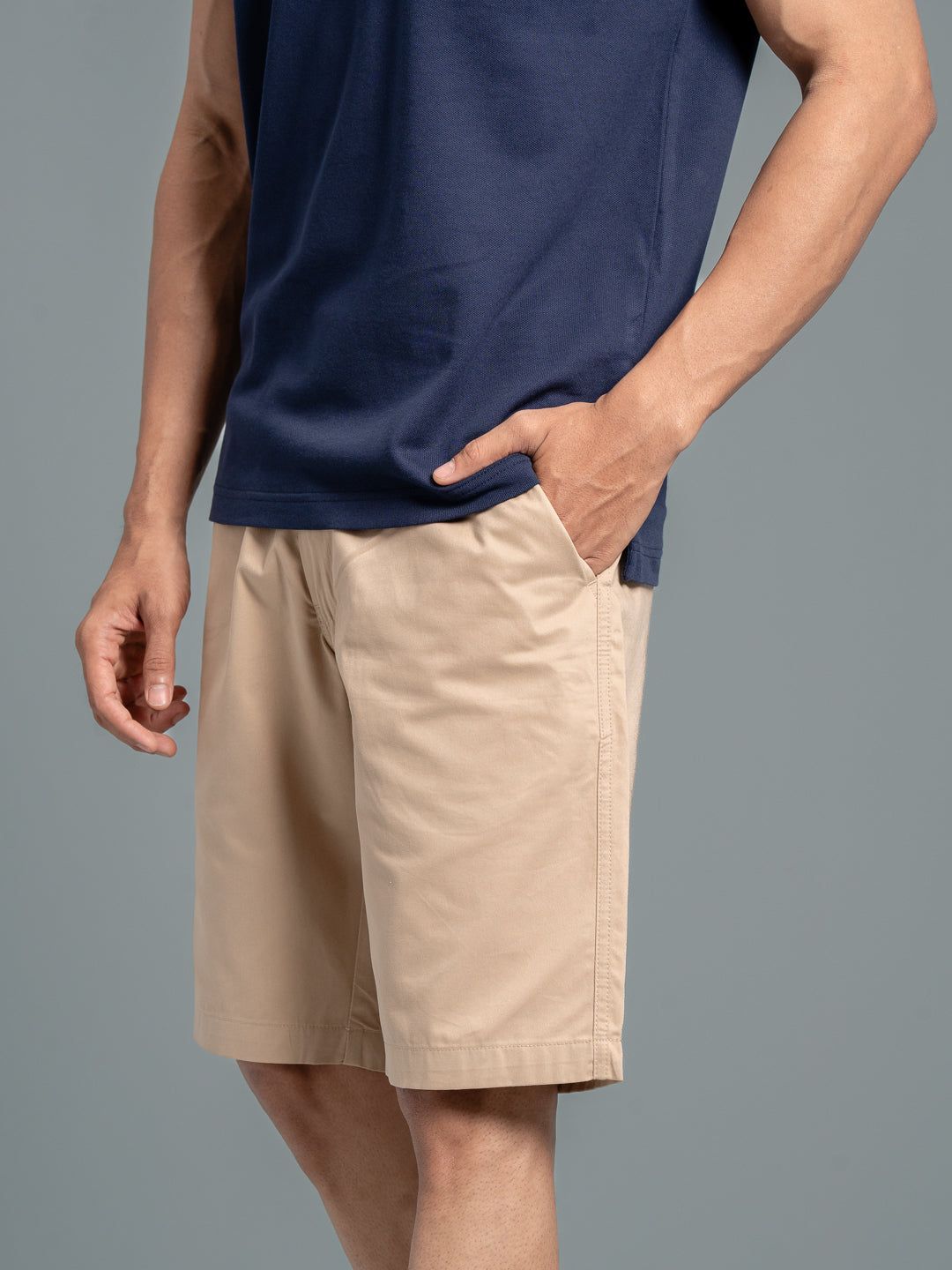 Men 100% Combed Cotton Golf Boxer Shorts Beige Gs3 image 5