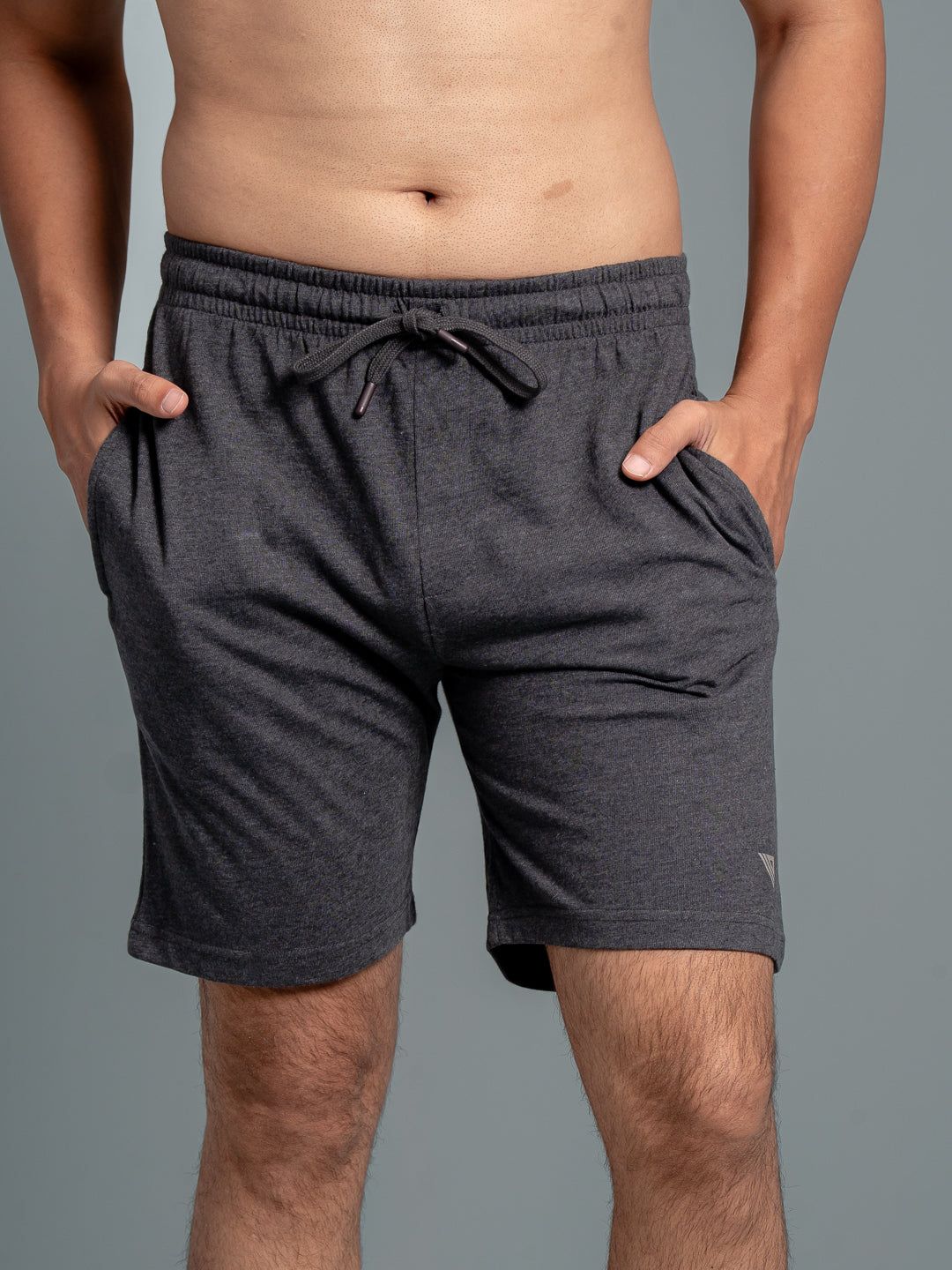 Men Combed Cotton Rich Expert Shorts Charcoal Es8