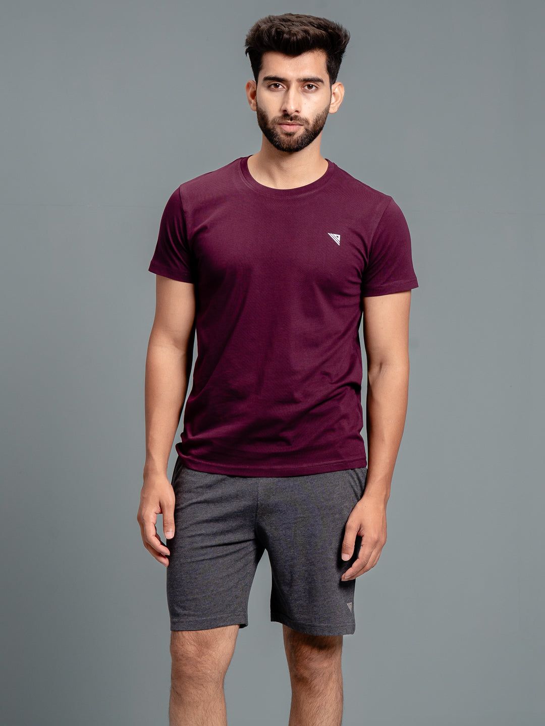 Men Combed Cotton Rich Expert Shorts Charcoal Es8 image 4