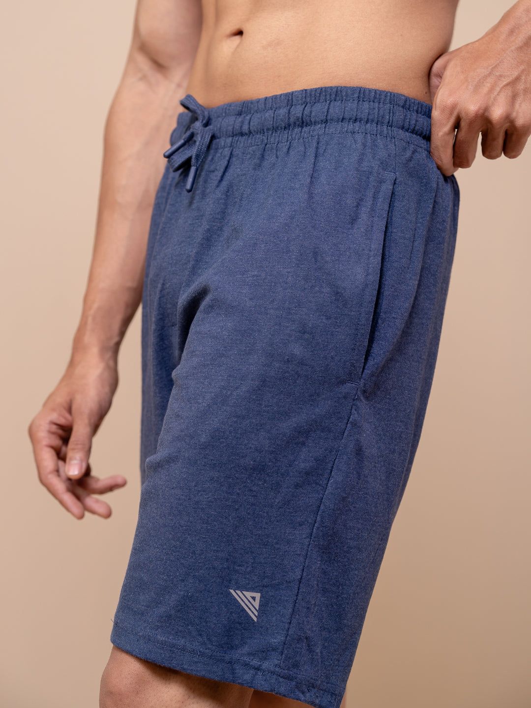 Men Combed Cotton Rich Expert Shorts Denim Blue Es10 image 4