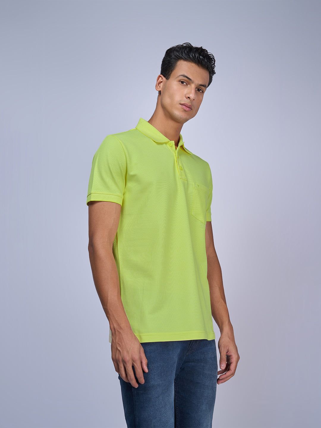 Men's Cotton Rich Pique Polo Green