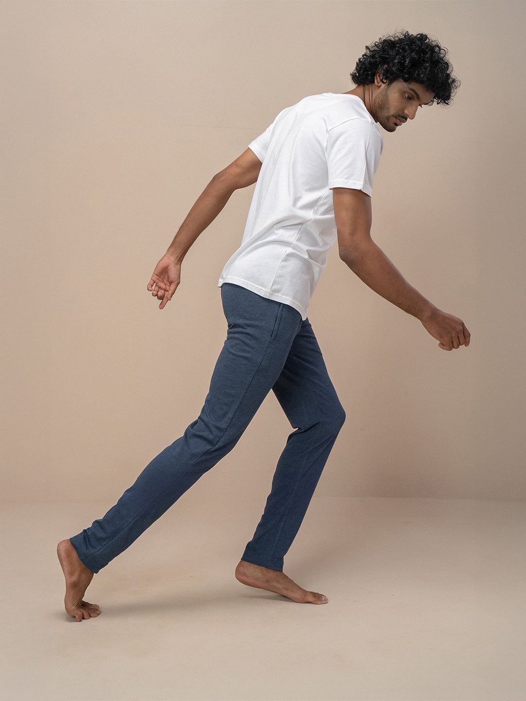 Men's 100% Cotton Crew Neck White image 4