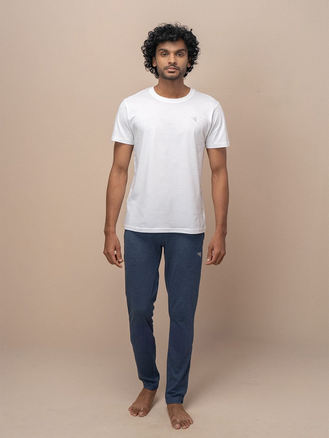 Men's 100% Cotton Crew Neck White image 6