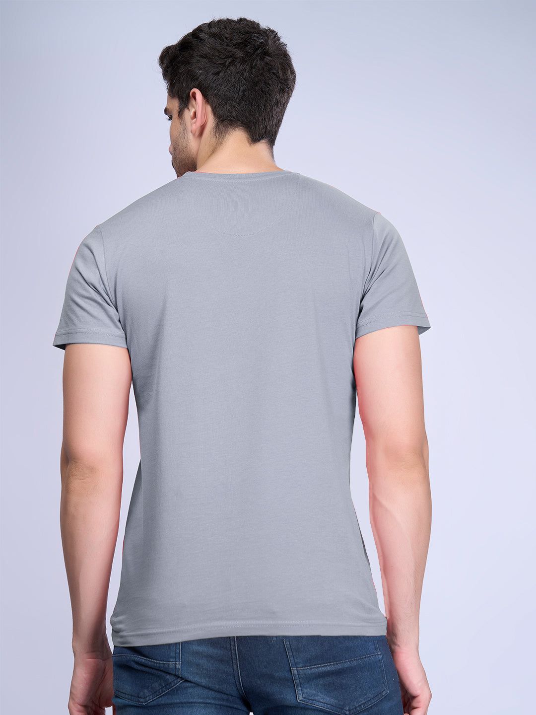 Men's 100% Cotton Crew Neck Graphite Grey image 5