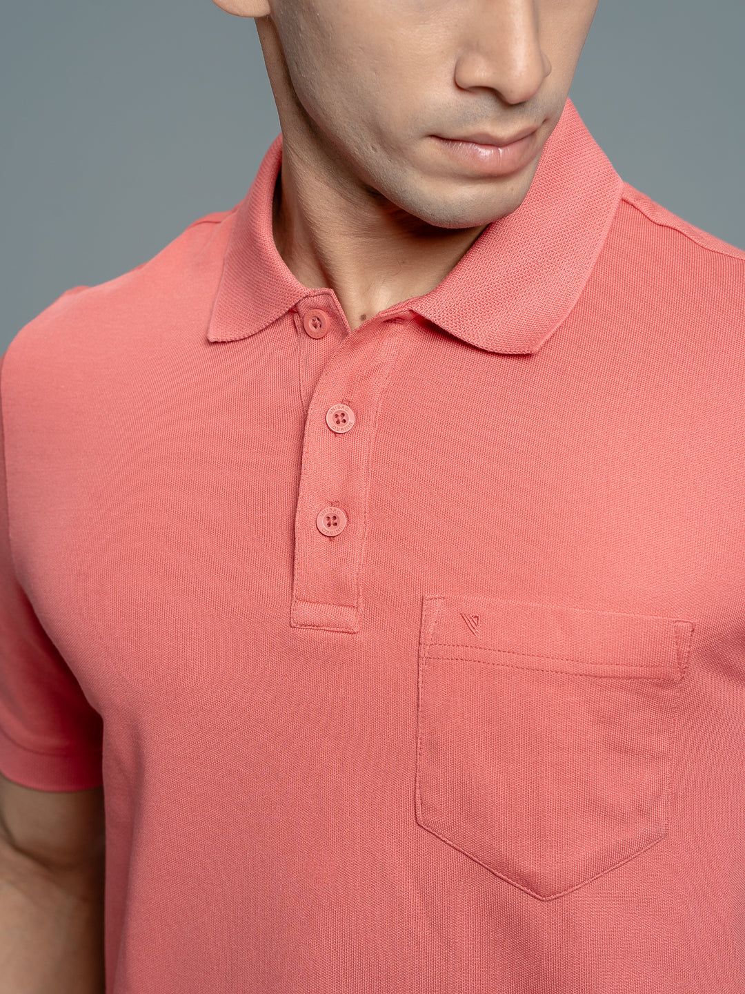 Men's Cotton Rich Pique Polo Red image 2