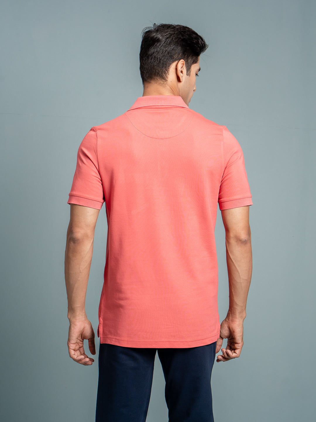 Men's Cotton Rich Pique Polo Red image 5