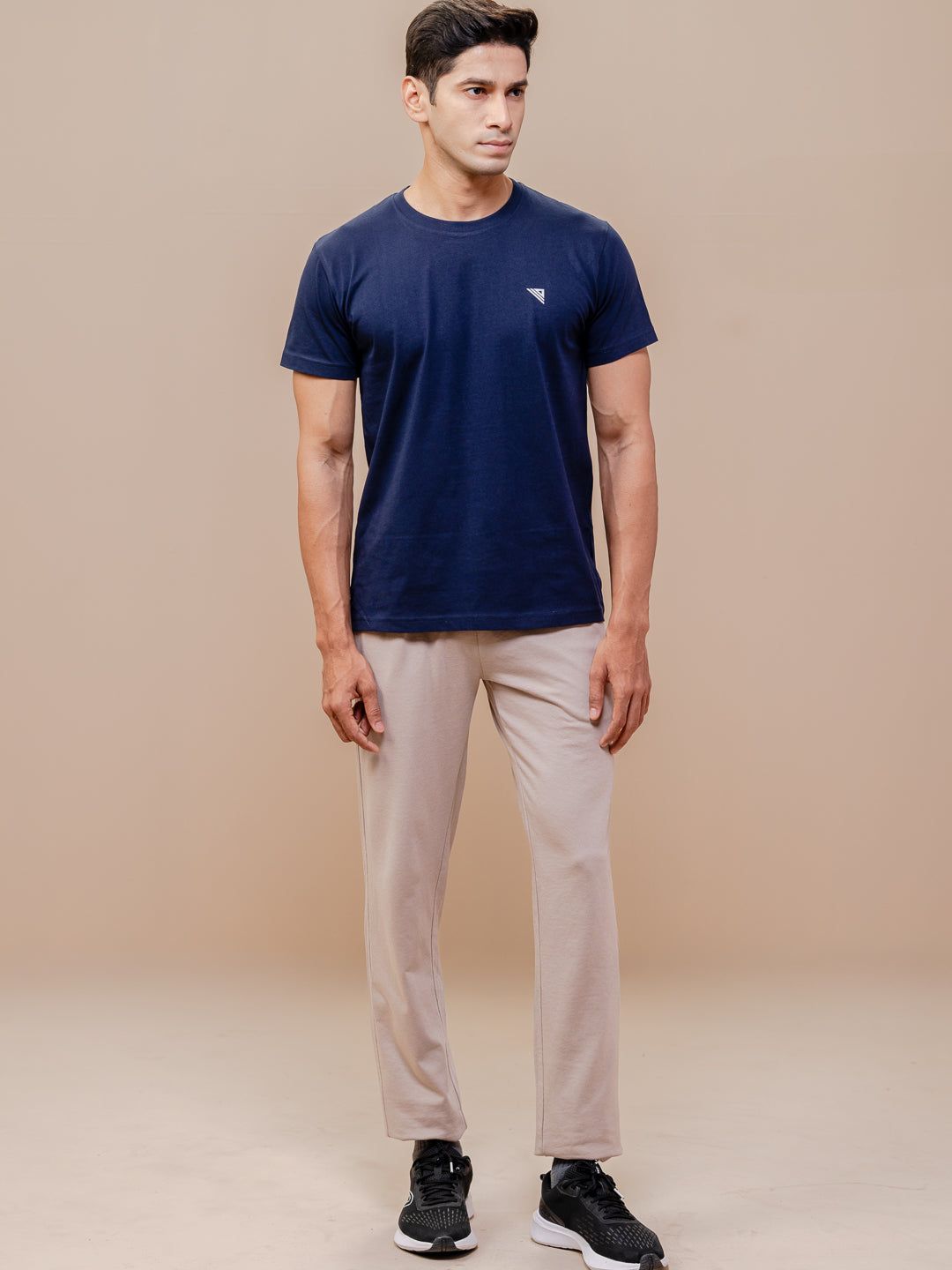 Men's 100% Cotton Crew Neck Navy image 2