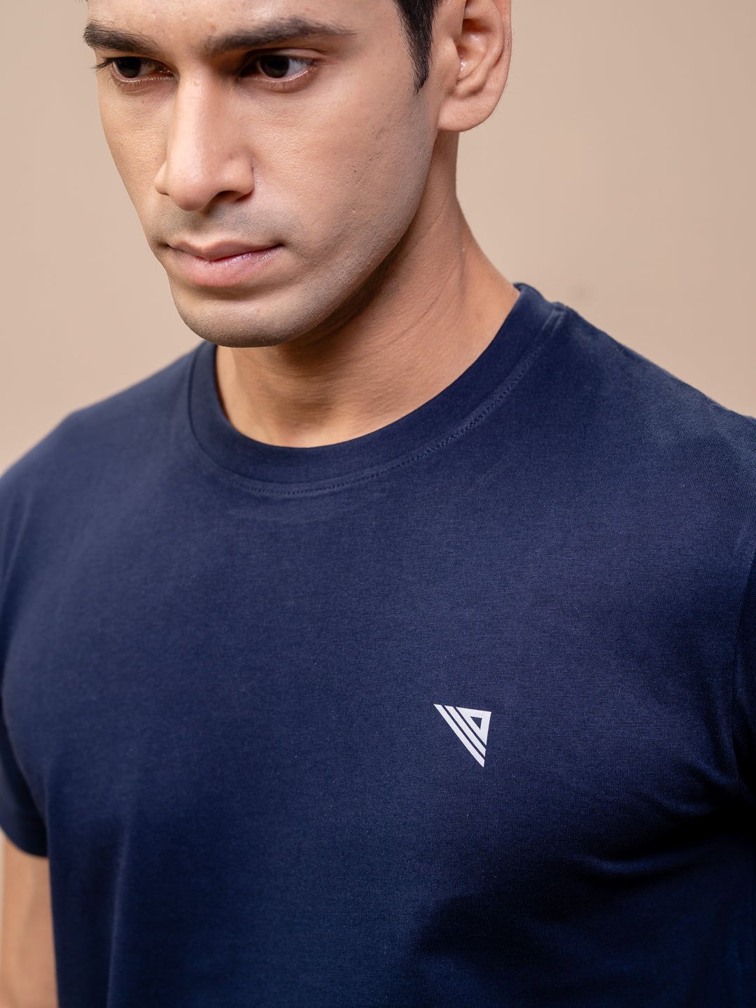 Men's 100% Cotton Crew Neck Navy image 5