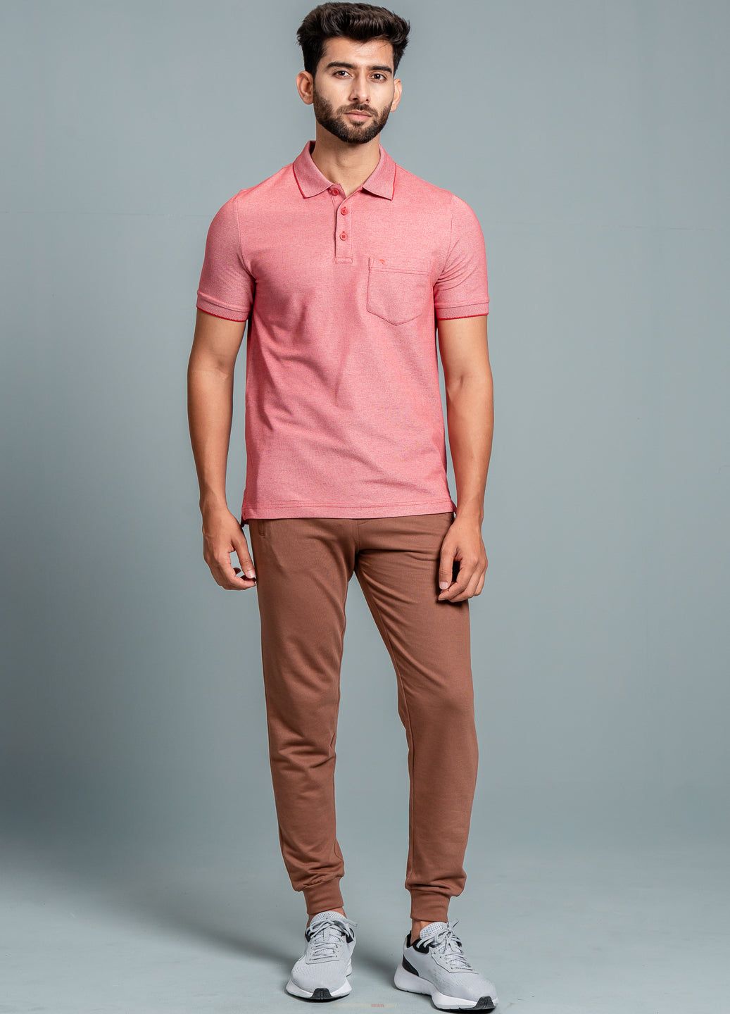 Men's Cotton Rich Pique Polo Red image 2